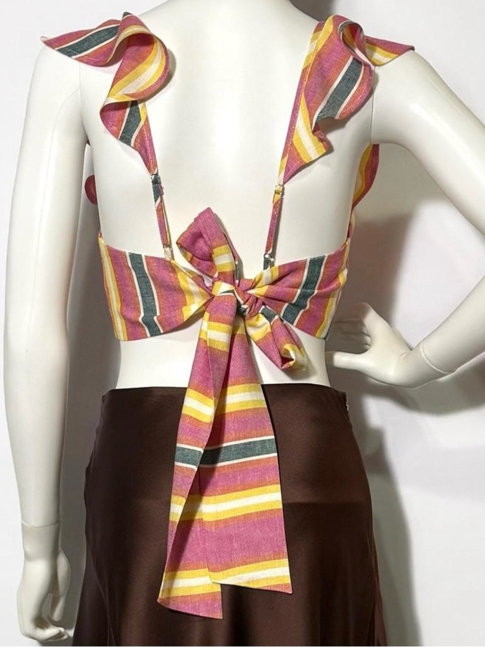 BCBG Generation multicoloured striped crop top | Size 4 - Picture 7 of 9
